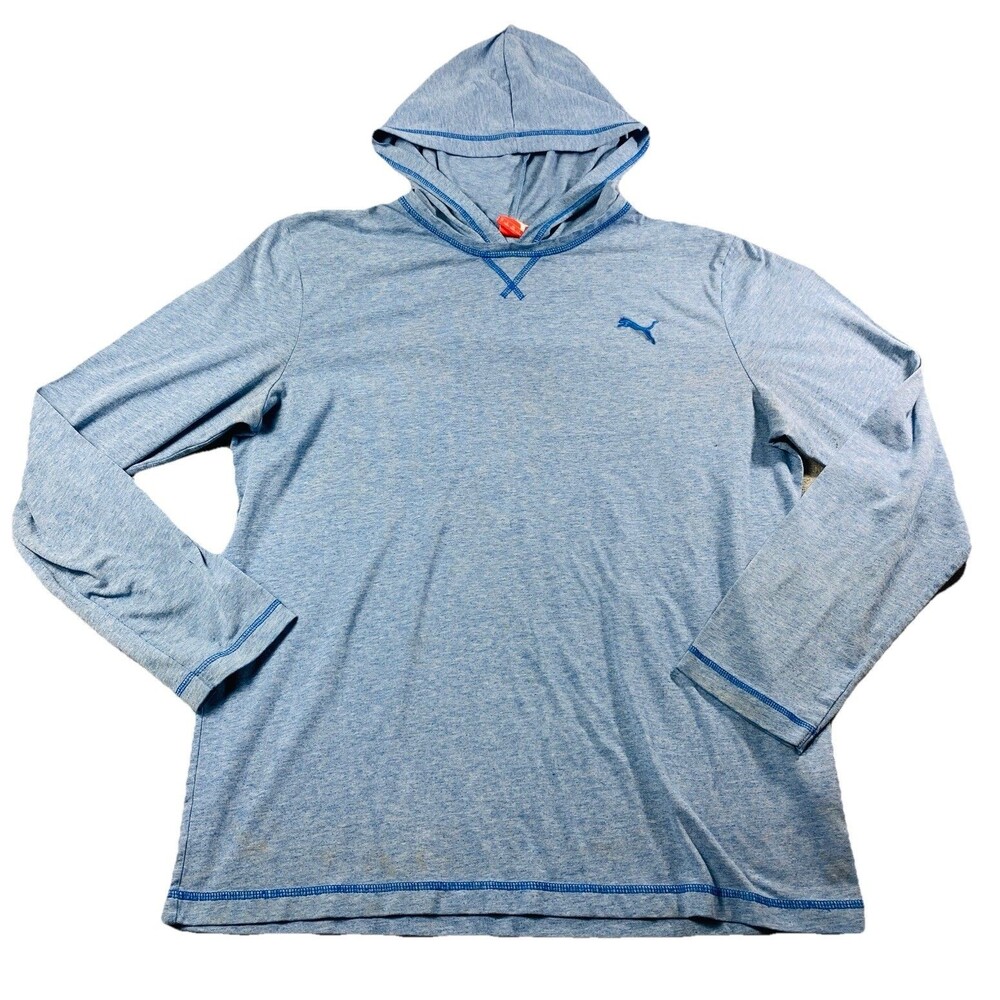 Puma Sport lifestyle Lightweight Hoodie Size L Blue